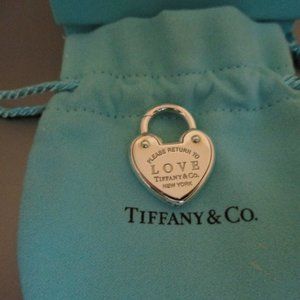 New-Tiffany & Co. Love Heart Lock Sterling Silver Charm